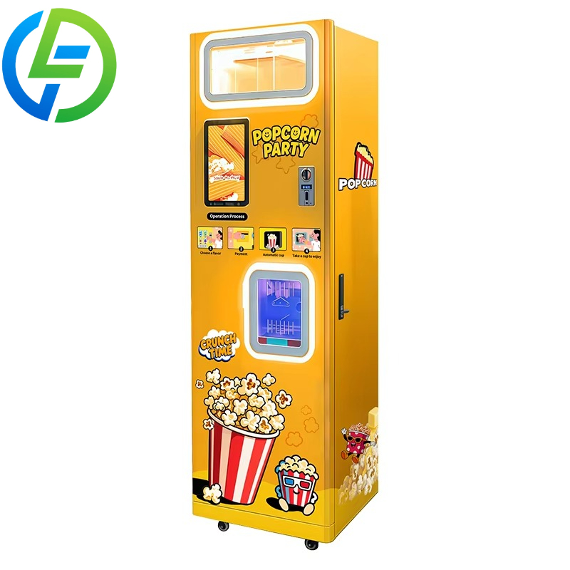 Popcorn Vending Machine - 맞춤형 열풍식 팝콘 자동판매기 (코인 사용)