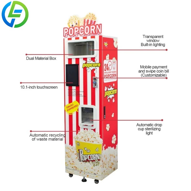 맞춤형 공원 파티용 팝콘 제조 자동판매기, 완전 자동  - Popcorn Vending Machine 리뷰 및 가격