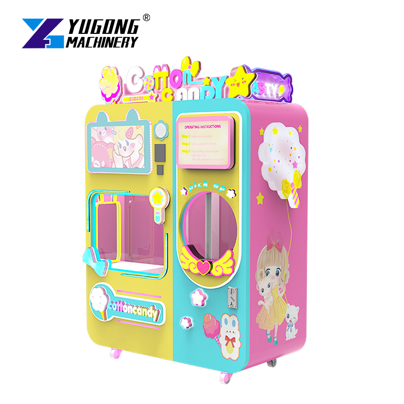 맞춤형 4색 소형 전자동 솜사탕 기계 카트 솜사탕 자판 - Candy Vending Machine 리뷰 및 가격