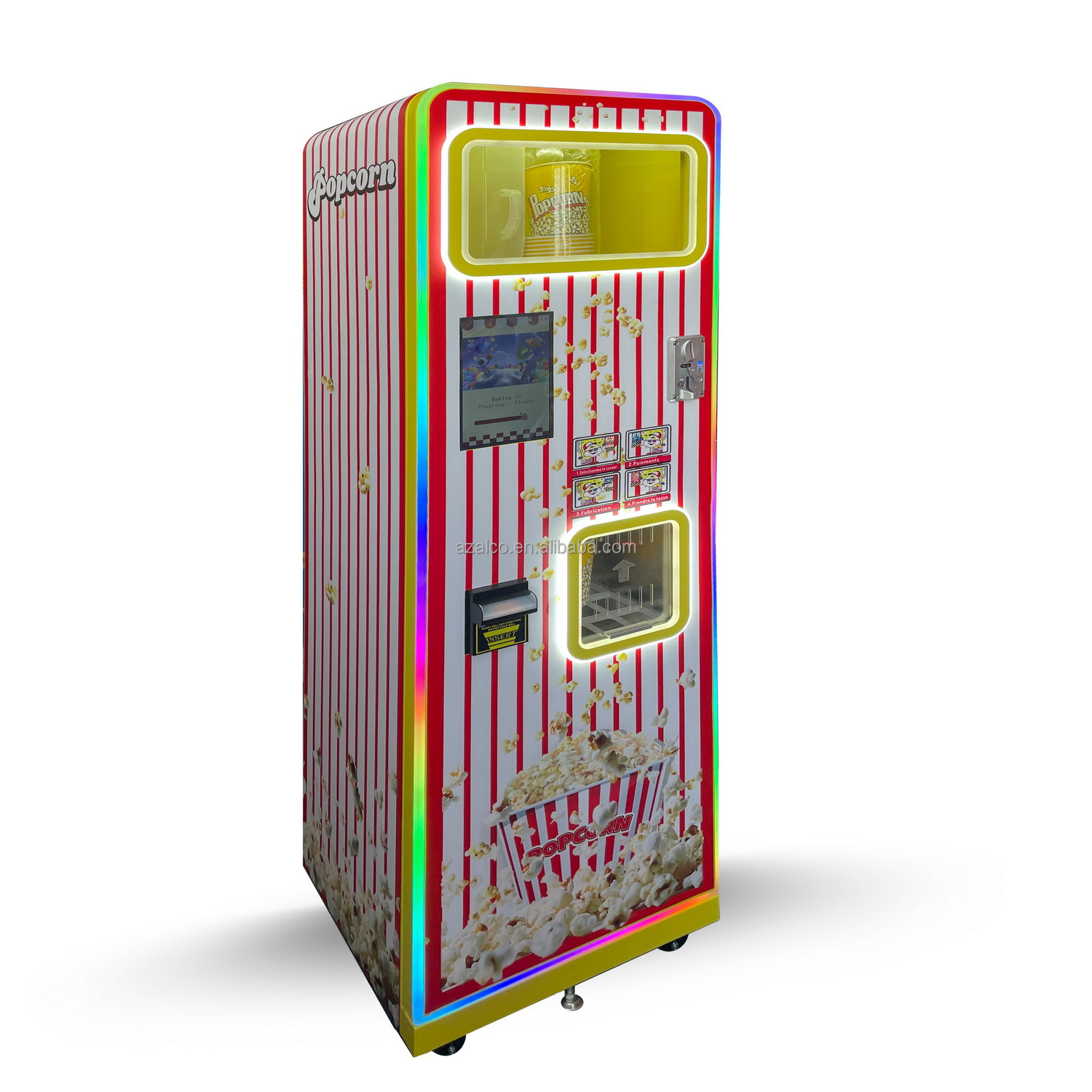 두 가지 맛 상업용 팝콘 제조 자판기 터치스크린 10. - Popcorn Vending Machine 리뷰 및 가격