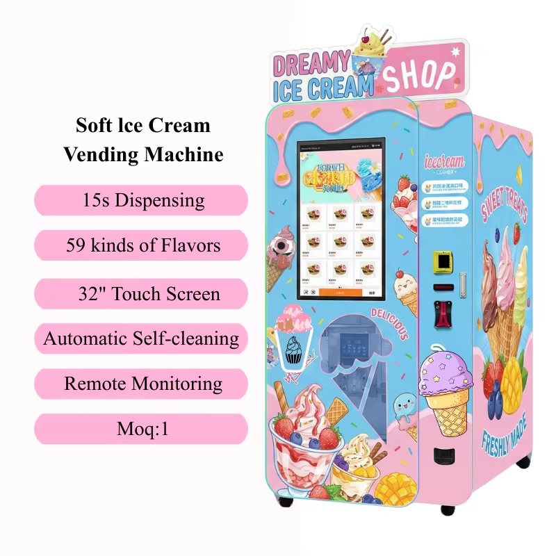 스마트 상업용 아이스크림 자판기, 원격 모니터링 지원, - Commercial Vending Machine 리뷰 및 가격